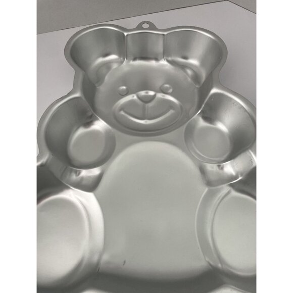 *VINTAGE* 1982 WILTON HUGGABLE TEDDY BEAR CAKE PAN #502-3754 Aluminum 13" - Picture 5 of 9
